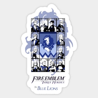 Fire Emblem Three Houses: The Blue Lions Featuring Female Byleth Sticker